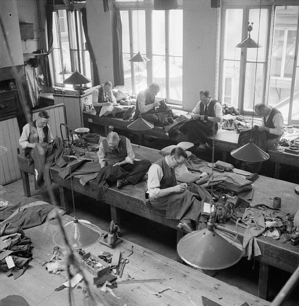 Merchant-and-Makers-Henry-Poole-&-Co-Savile-Row-8-Savile-Row-Tailoring-at-Henry-Poole-and-Co-London-England-UK-1944