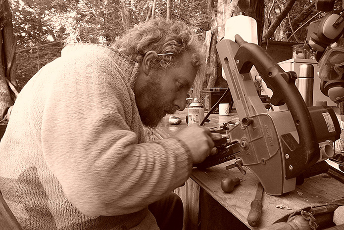 Merchant-and-Makers-Alan-Ritchie-Hewnwood-7-Adjusting-Chainsaw