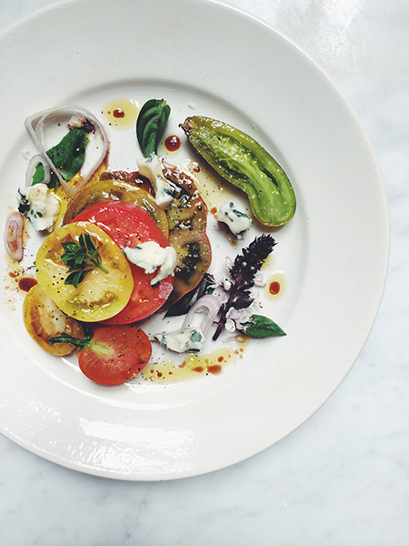 Merchant-and-Makers-The-Cook's-Atelier-27-heirloom-tomato-salad-with-Roquefort-and-garden-basil