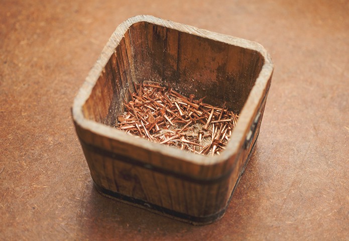 Merchant-and-Makers-How to Make a Sussex Trug-20-Copper-Nails