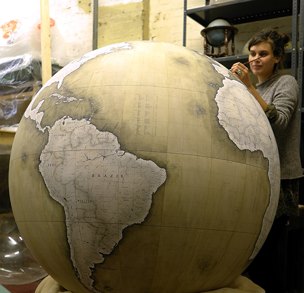 Merchant-and-Makers-Bellerby-and-Co-Globemakers-20---Churchill-Globe-being-painted